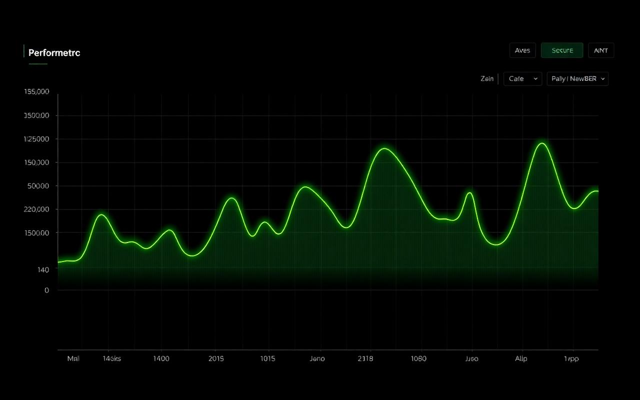 Performance telemetry chart showing biometric trend lines